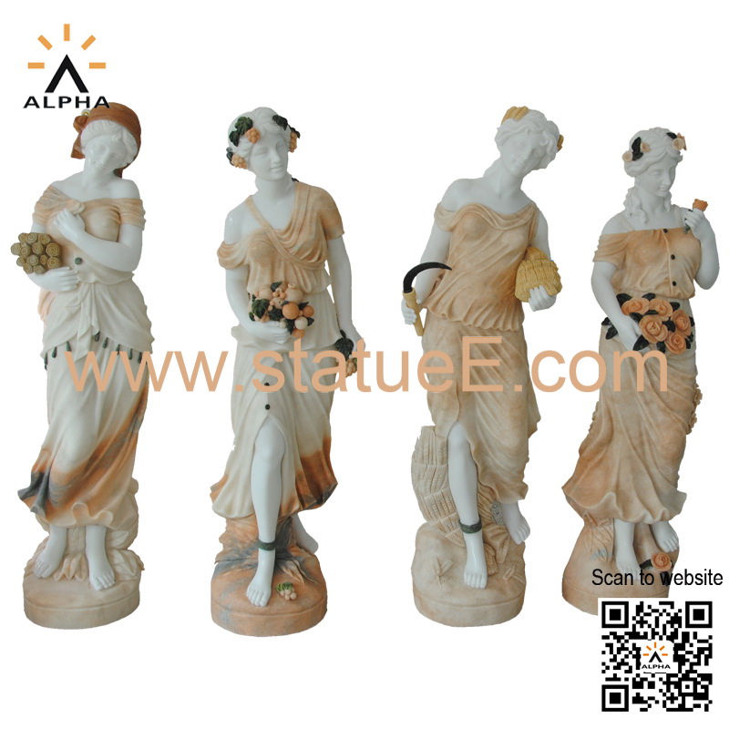 four seasons goddess statues